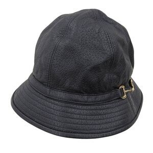 Unused With Tags Gucci 666600 4hak5 1000 Horsebit Leather Bucket Hat Cap Hat S